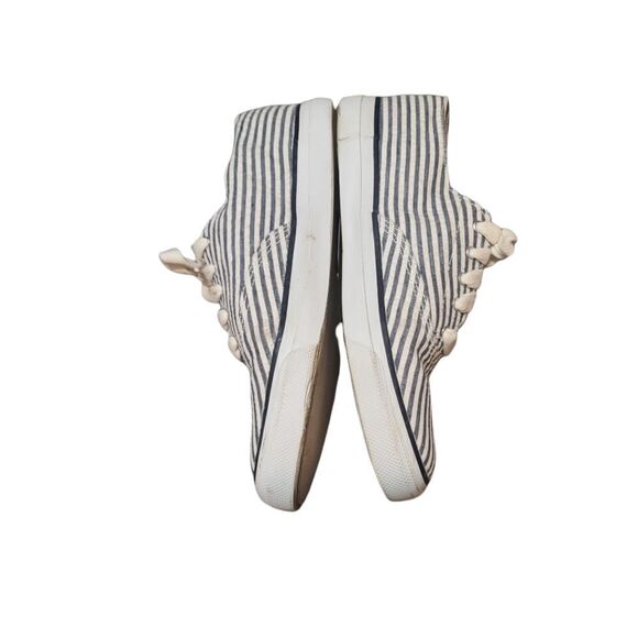 Sperry Pinstriped Topsider Sneaker Blue & White 9.5 - Picture 7 of 9